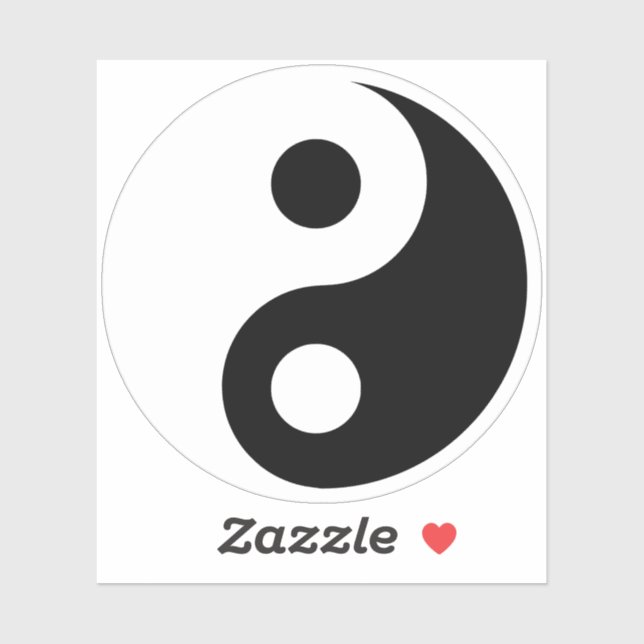 White and Black Yin and Yang Symbol (Sheet)