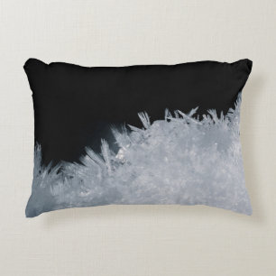 White and blue abstract painting decorative cushion