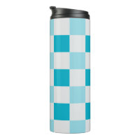 White And Blue Chequerboard Pattern