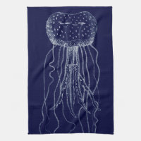 White and Blue Jellyfish