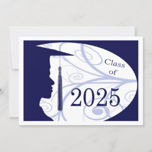 White and Blue Man Silhouette 2025 Card