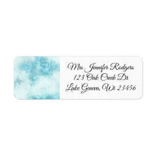 White and Blue Marble Gems