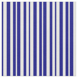 White and Blue Striped/Lined Pattern Fabric