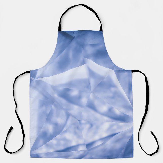 White and blue suit jacket apron (Front)