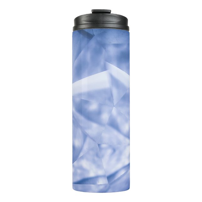 White and blue suit jacket thermal tumbler (Front)