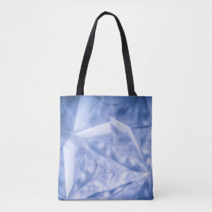 White and blue suit jacket tote bag