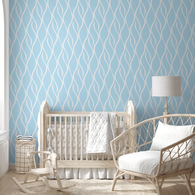 White and Blue Swirl - Background Changeable Wallpaper (Kids)