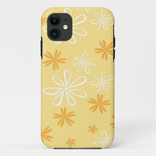 white and brown floral pattern throw pillow Case-Mate iPhone case