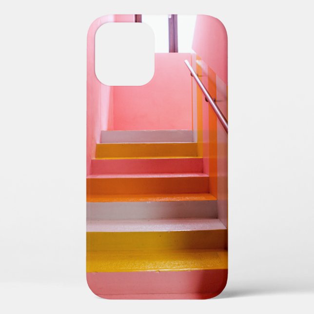 WHITE AND BROWN WOODEN STAIRCASE Case-Mate iPhone CASE (Back)