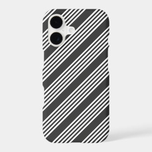 White and charcoal five stripes pattern