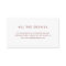 White and Dark Red Elegant Text | Wedding Details