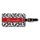 White and Ebony Monogrammed Elements Print