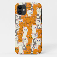 White and ginger cats pattern green eyes blue eyes