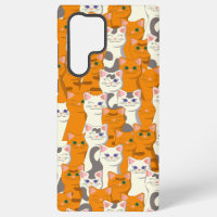 White and ginger cats pattern green eyes blue eyes
