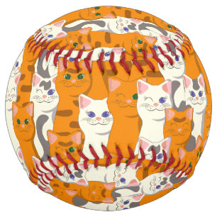 White and ginger cats pattern green eyes blue eyes softball