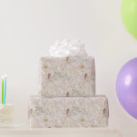 White and Gold Bridal Wedding  Wrapping Paper<br><div class="desc">Beautiful paper for wedding gift giving.  A white and ivory bridal pattern with gold accents</div>