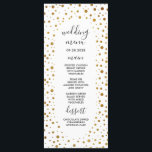 White and Gold Confetti Foil Wedding Menu Cards<br><div class="desc">White and Gold Confetti Foil Wedding Menu Cards - features a white background with faux gold glitter foil for elegant decor.  This design also features modern and elegant fonts for the text layout.</div>