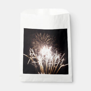 White and Gold Fireworks I Patriotic Celebration Favour Bags