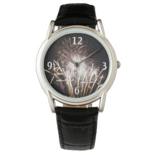White and Gold Fireworks I Patriotic Celebration Watch