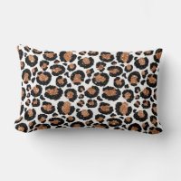 White and Gold Foil Cheetah - Leopard Pattern