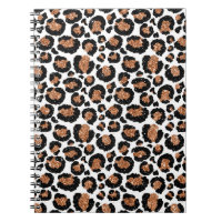 White and Gold Foil Cheetah - Leopard Pattern