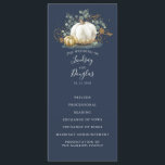 White and Gold Pumpkins Fall Wedding Programs Programme<br><div class="desc">White and gold pumpkins fall harvest wedding programs</div>