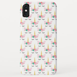 White and Gold Unicorn Face Pattern Case-Mate iPhone Case