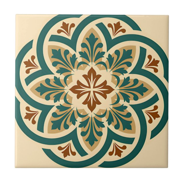 white and gold wall tiles  classic (Front)