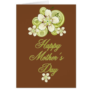 White and Green Blackthorn Flower Mothers Day