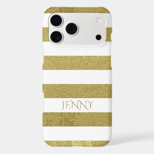 White And Green Brown Stripes