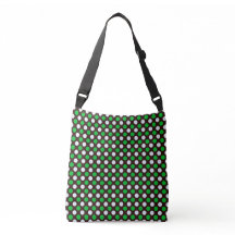 White and Green Circular Seamless Pattern