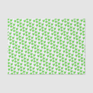 White and Green Helicopter Birthday Party Tissue Paper