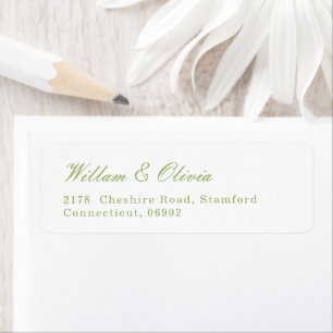 White and Green Wedding
