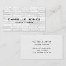White and Grey Brick Simple Design