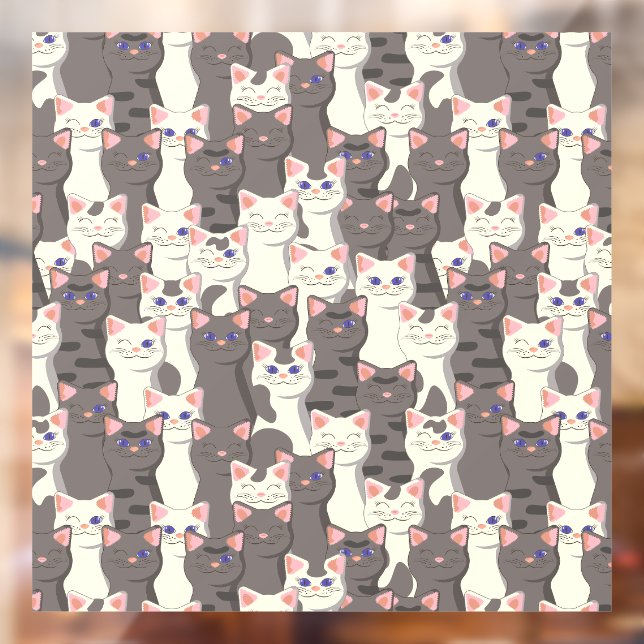White and grey cats pattern (Sheet 2)