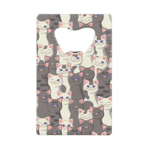 White and grey cats pattern