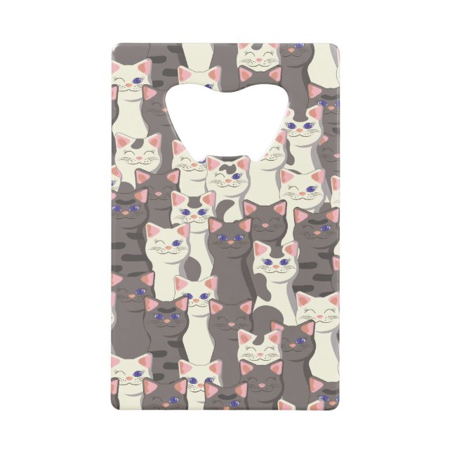 White and grey cats pattern (Front)