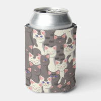 White and grey cats pattern