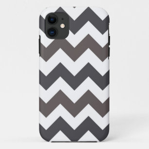 White and Grey Chevron Zigzap Pattern Case-Mate iPhone Case