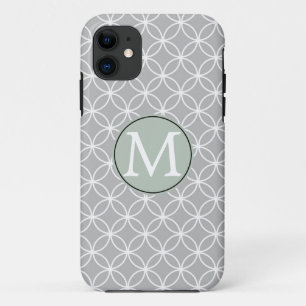 White and Grey Circles Case-Mate iPhone Case