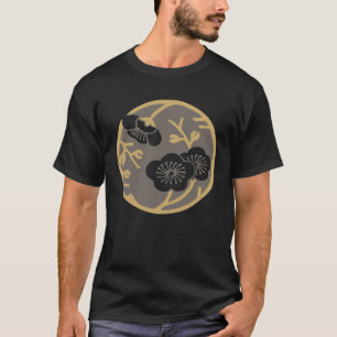 White and Grey Floral Retro Namaste Yoga Yogi Work T-Shirt