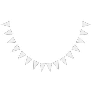 White and grey geometric pattern with interlocking bunting 