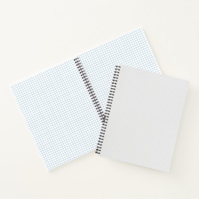White and grey geometric pattern with interlocking notebook (Inside)
