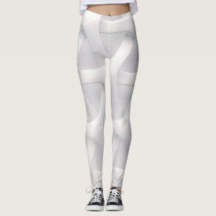 white and grey illusion leggings