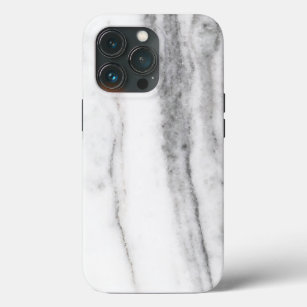 White and Grey Marble  iPhone 13 Pro Case