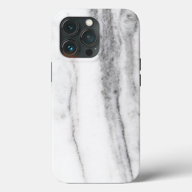 White and Grey Marble  Case-Mate iPhone Case (Back)
