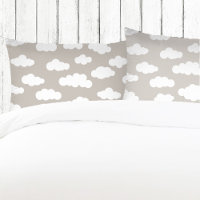 White And Grey Pastel Clouds Aesthetic 