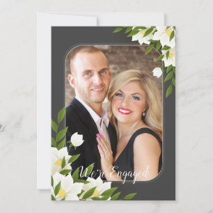 White and Grey Photo Announcement or Invitation