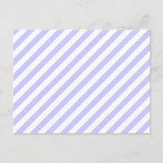 White and Light Purple Stripes. Postcard