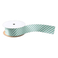 White and Mint Green Diagonal Stripes